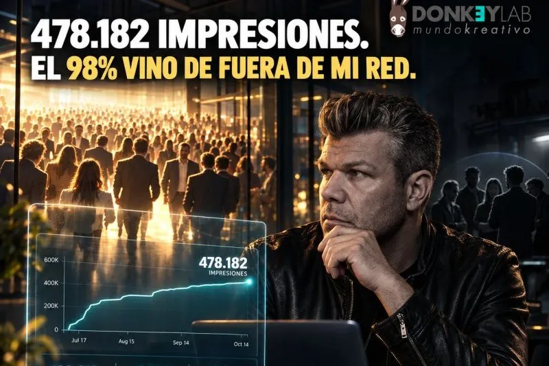 LinkedIn B2B: 478.182 impressioni in 90 giorni, il 98% da fuori rete